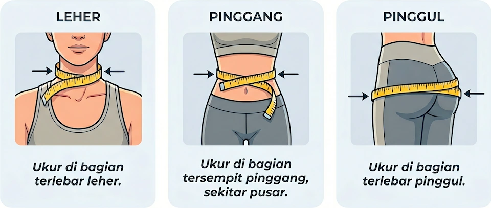 Instruksi Pengukuran Pita Ukur